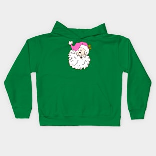 pink santa Kids Hoodie